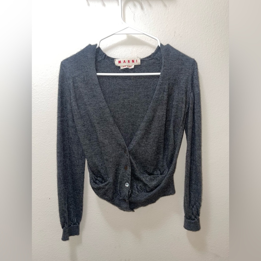 Marni cardigan - gray- size small